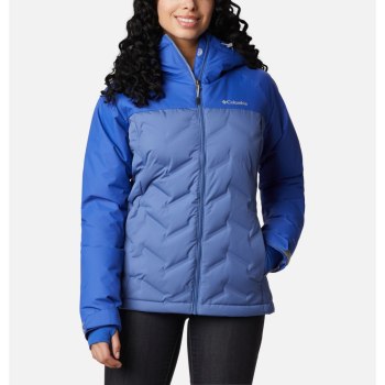 Columbia Grand Trek Down Hooded, Chamarras Azules Para Mujer | 876059-TFA